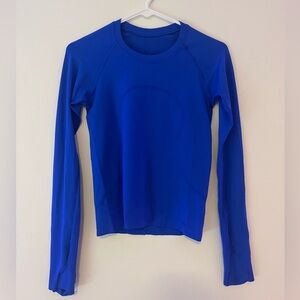 LuluLemon Swiftly Tech Hip Length in Cerulean Blue